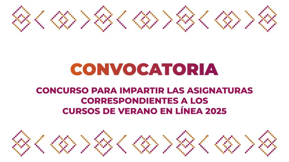 Convocatoria cursos de verano 2025, docentes