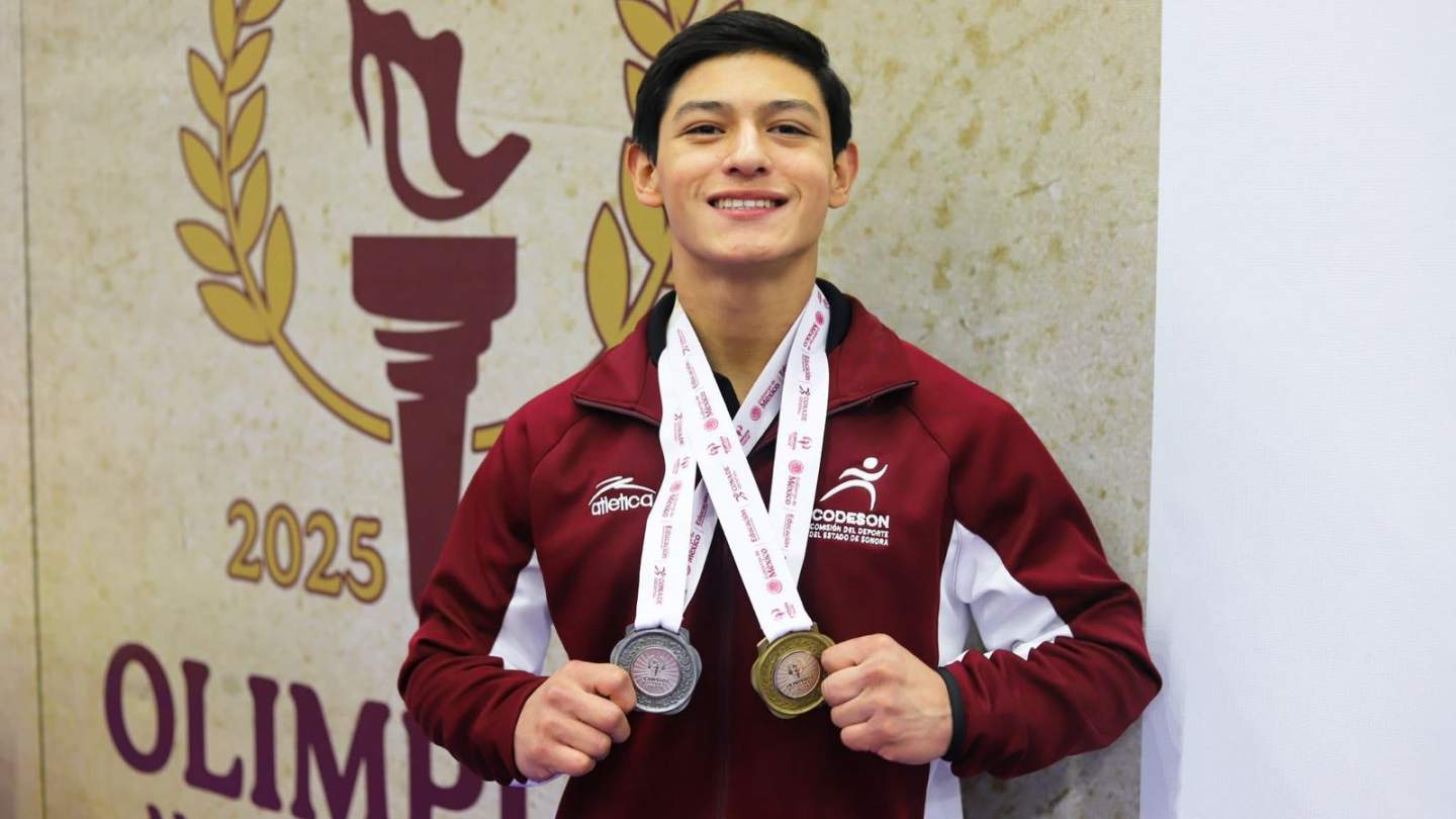 Alumno de Cobach Sonora se proclama campeón de gimnasia en Olimpiada Nacional 2025