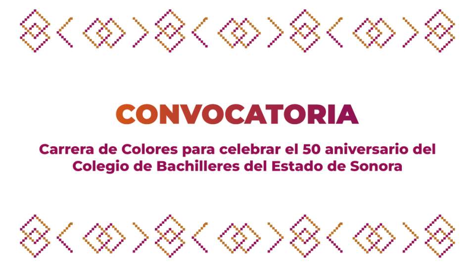 Carrera de Colores para celebrar el 50 aniversario del COBACH
